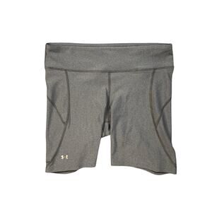 Under Armour Shorts Womens L Large HeatGear Middy Ultra Tight Athletic Stretch